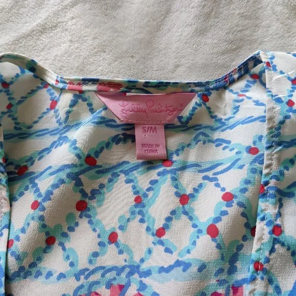 Lilly Pulitzer Lindamarie Caftan-Pichers picnic S/M - Picture 4 of 5